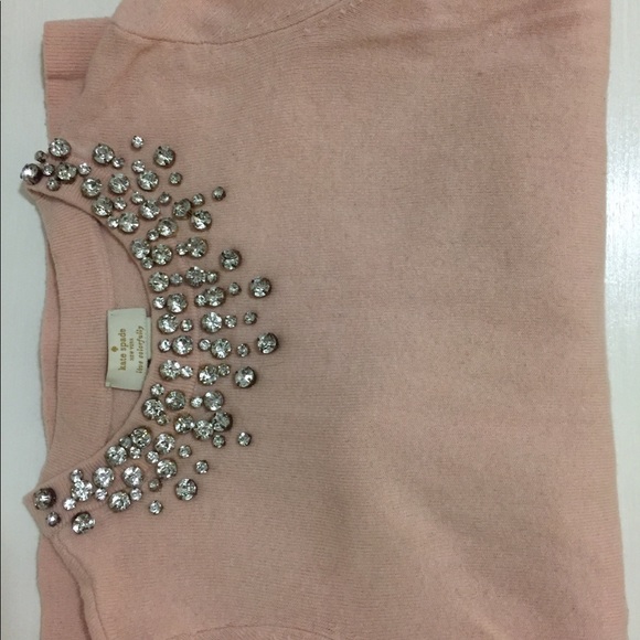 Kate Spade Embellished Sweater Pink XXS - Picture 5 of 5